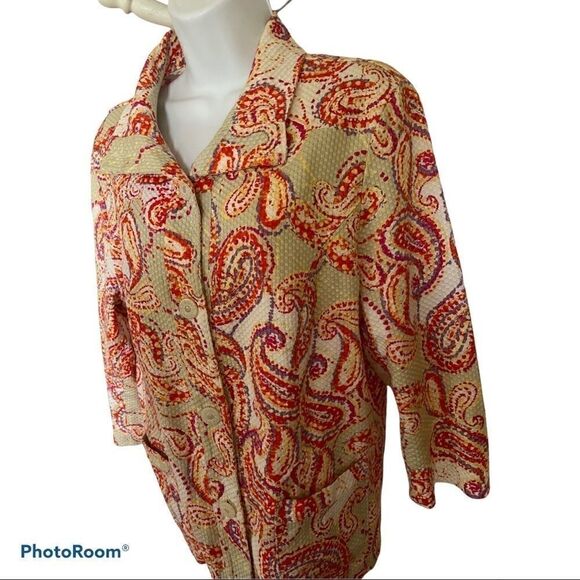 Colorful & Comfortable Unique Jacket! Size Large - Picture 3 of 4